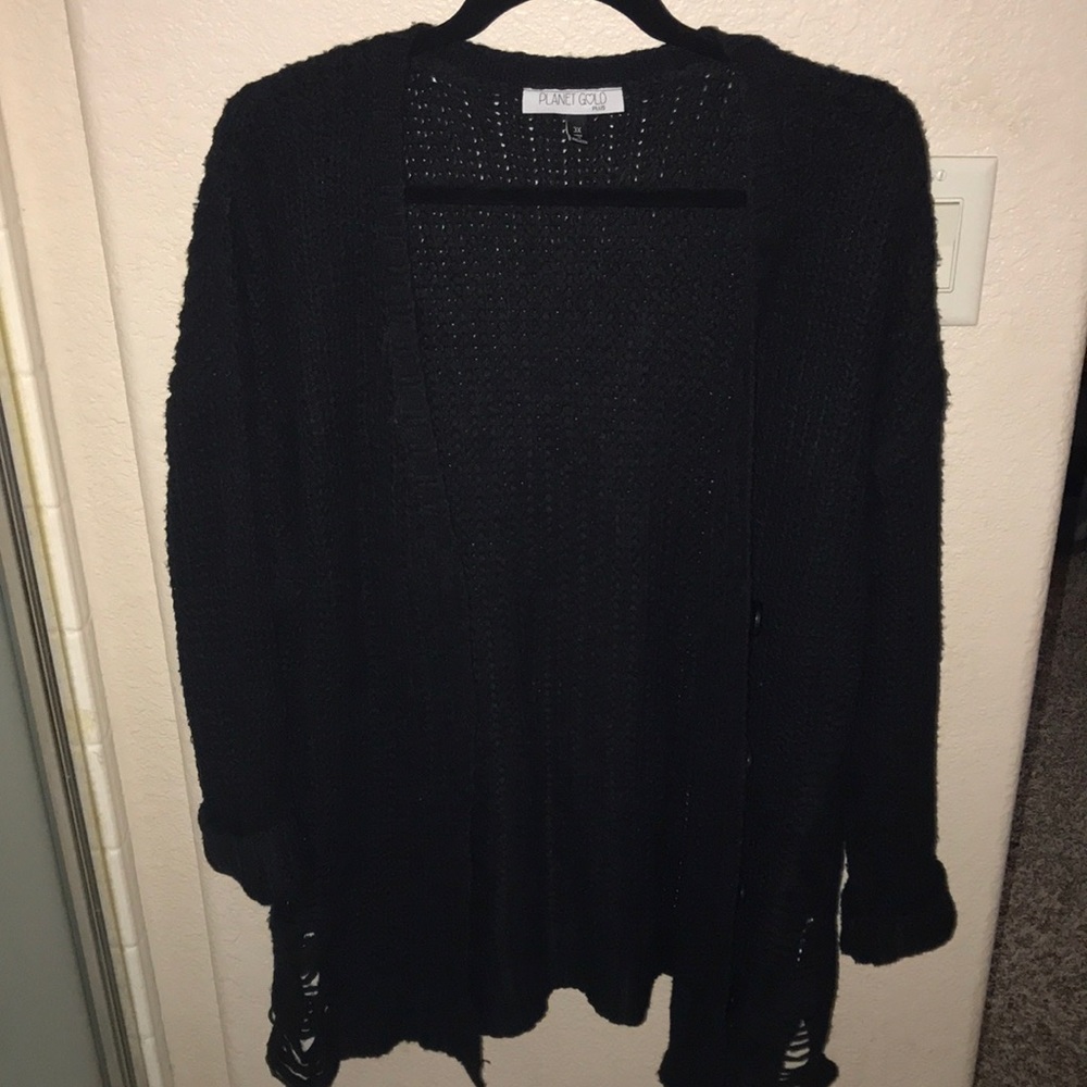 distressed sweater